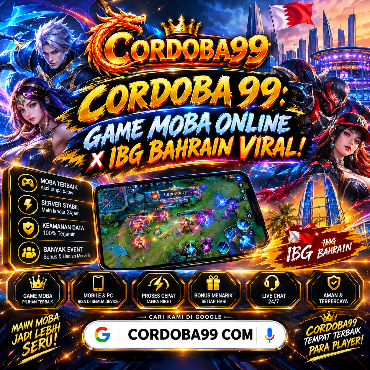 CORDOBA99 Game MOBA Online
